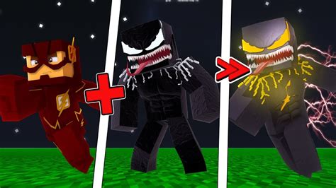 Minecraft Novo Mod Do Venom Flash Flash Symbiote Nitro Youtube
