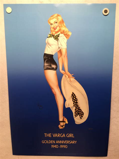 The Vargas Girl 50th Anniversary Commemorative Print 1940 1990 Albert —