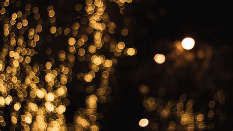 Download Wallpaper 3840x2160 Glare Bokeh Circles Golden 4k Uhd 169