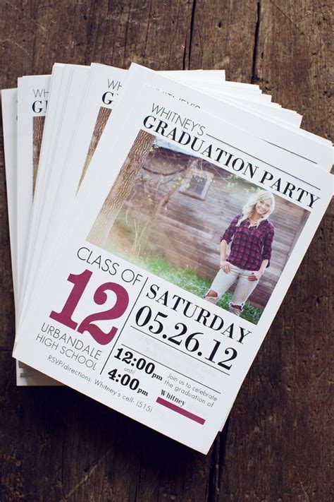 Perhaps you'll find an honor bestowed upon your ancestor. Graduation Announcement Newspaper Template • Invitation ...