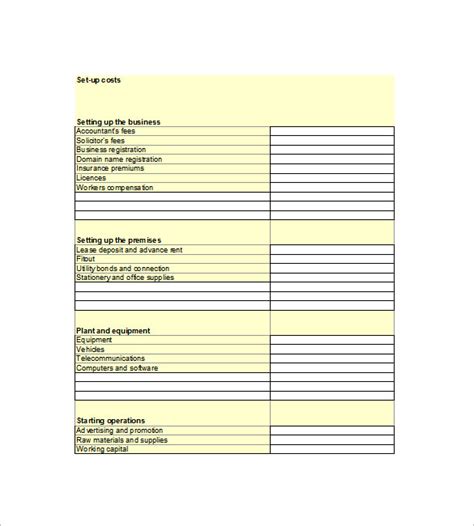 Financial Business Plan Template 18 Word Excel Pdf Format Download