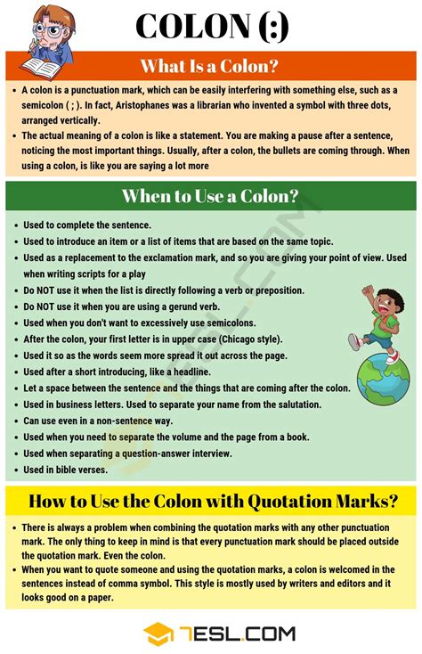 Colon When To Use A Colon With Colon Punctuation Rules English As