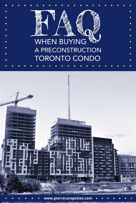 The Cover Of Faq When Buying A Construction In Toronto Condos Is Blue