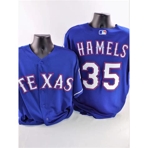 Cole Hamels Game Used Blue Jersey Worn During Wins 1 And 3 Of 2018