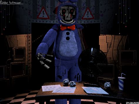 Withered Bonnie Render Fnaf 2 Remodelled By Rendertechnician On Deviantart