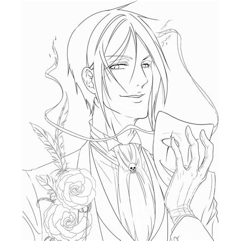 Black Butler Coloring Pages Grell Sutcliff And Bard