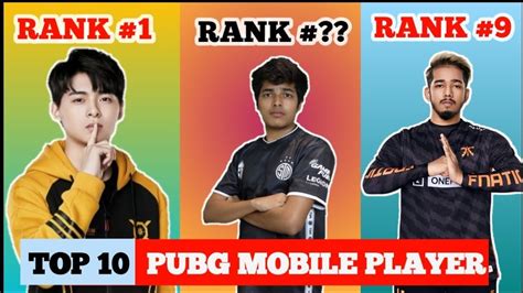 World Top 10 Pubg Mobile Players Top Player Of 2020 World L Captain