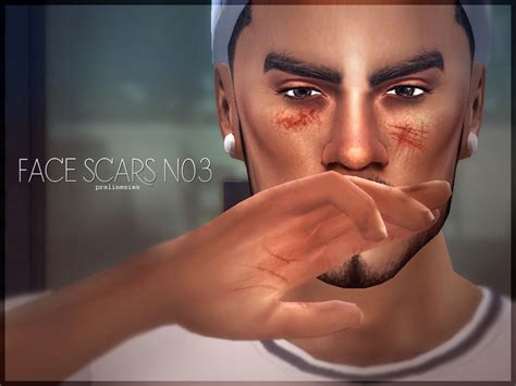 Sims 4 Ccs The Best Face Scars By Pralinesims