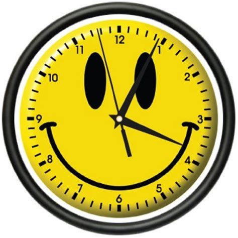 Signmission Beagle Smiley Wall Clock Happy Smilie Bedroom Art 1smiley