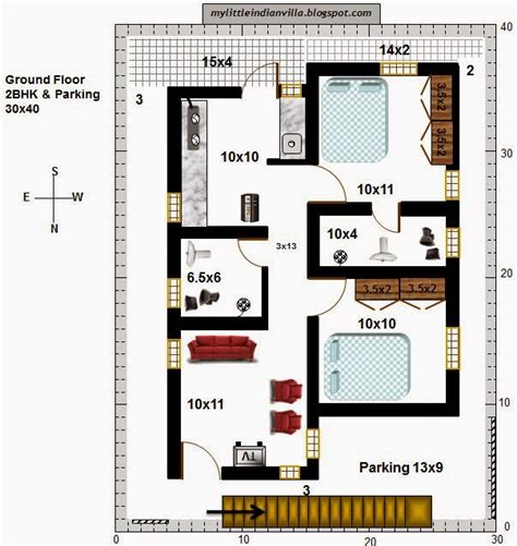 Important Ideas 2bhk House Plan With Pooja Room East Facing Amazing