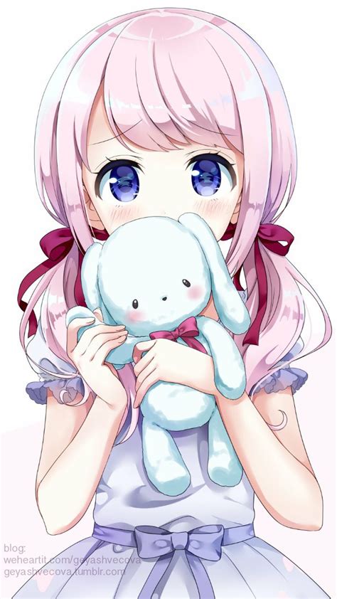 Anime Art Girl Baby Doll Baby Girl Background