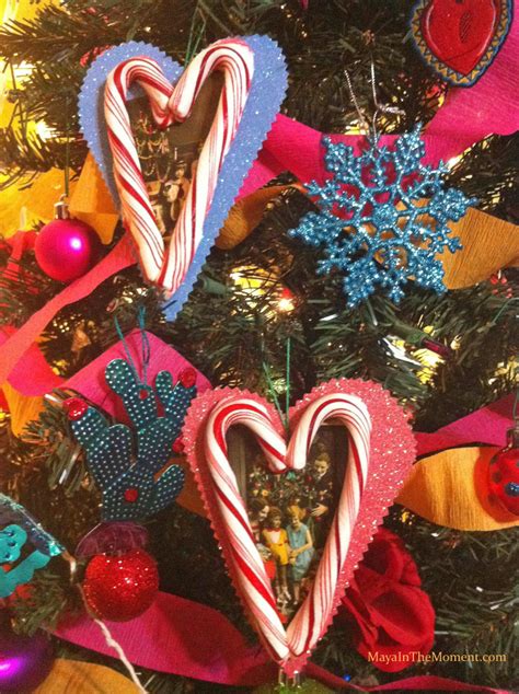 The candy cane ornaments are simple crafts that help strengthen fine motor skills. iLoveToCreate Blog: MAYA IN THE MOMENT CRAFT: Candy Cane ...