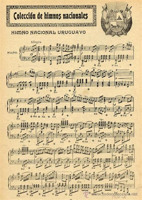 Himno Nacional Uruguayo 1906 Partitura Hoja R Comprar Otras Revistas