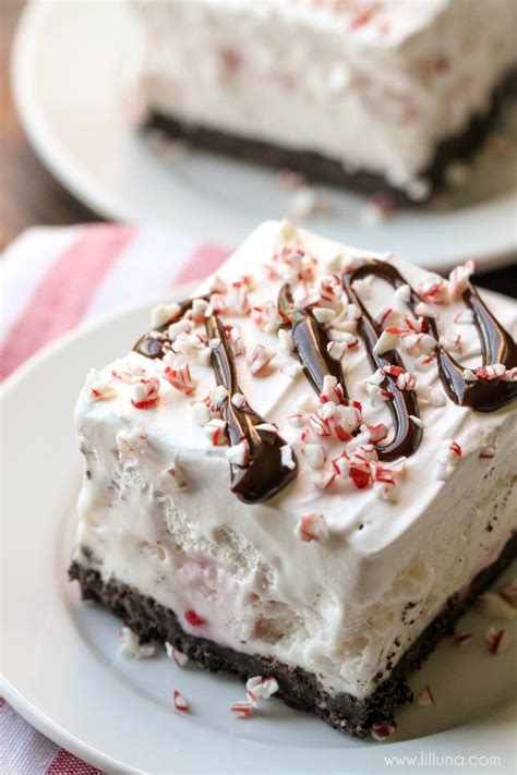Christmas sweets are more than just cookies—it's cookies and dessert, right? Frozen Peppermint Delight
