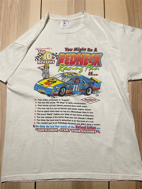 Vintage Vintage Jeff Foxworthy Redneck Nascar Funny Racing Shirt Grailed