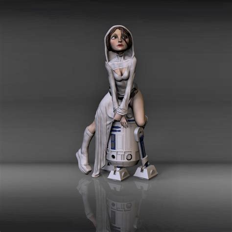 Star Wars Leia Princess R2 D2 3d Printing Model Stl 3d Printing Models