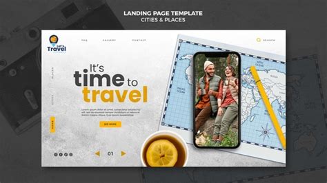 Free Psd Travel Time Poster Template