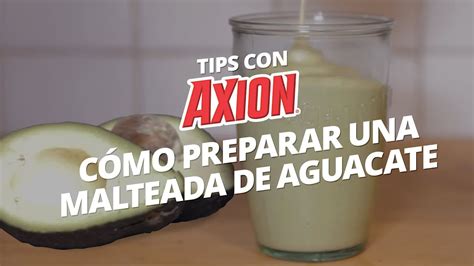 Cortamos por la mitad el aguacate, sacamos el hueso y con una cucharita quitamos parte de la pulpa del aguacate. Cómo preparar una malteada de aguacate | Cocina con Axion ...