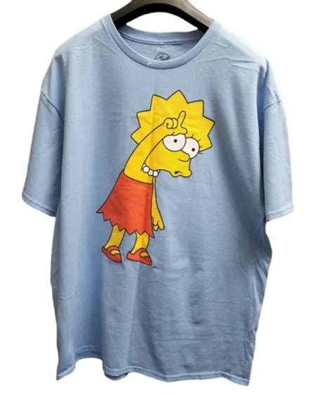 Mens The Simpsons Lisa Loser T Shirt Blue Xl 2849 Picclick