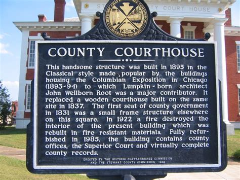 Lumpkin Ga Stewart County Courthouse Historic Marker Photo Picture