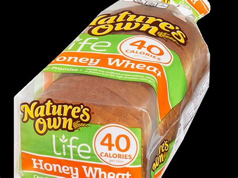 Nature S Own Honey Wheat Bread Nutritional Information Tutorial Pics