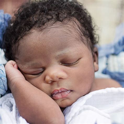 African American Newborn Photoshoot 2 Week Old Baby Photographed By