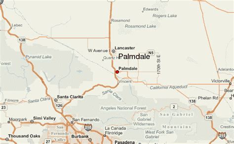 35th St In Palmdale California Map Map