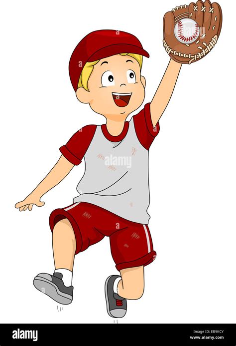 Cartoon Child Catching A Ball Галерија слика