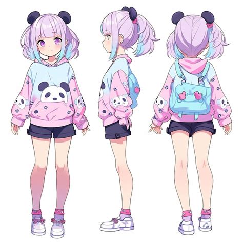 Premium Ai Image A Drawing Of A Girl With Anime Sweater And Anime