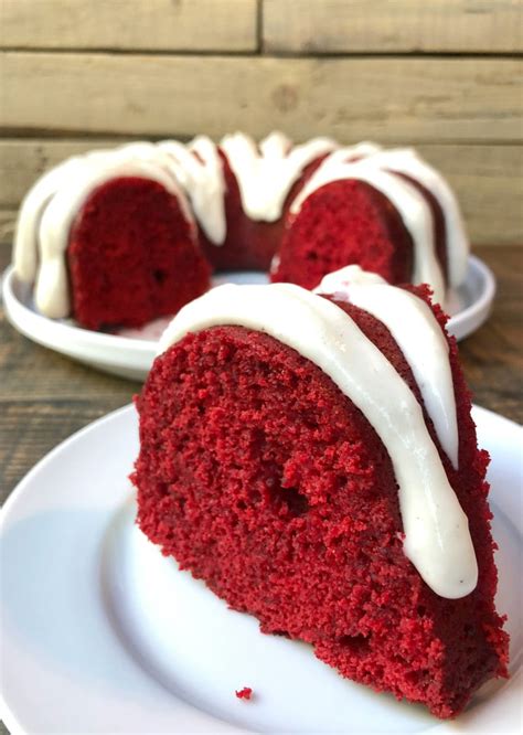 Do you love red velvet cake? Red Velvet Bundt Cake with Cinnamon Cream Cheese Glaze ...