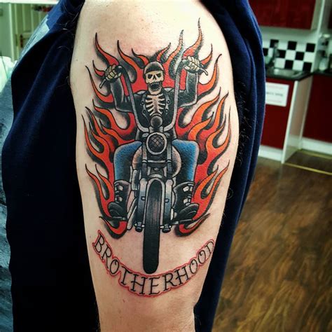 85 Best Biker Tattoo Designs And Meanings For Brutal Men 2019