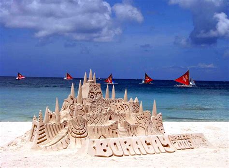 Boracay Sand Castle Perfectly Built Sand Castle In Boracay Flickr