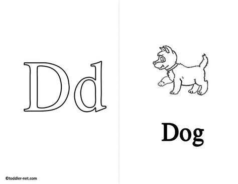 Free Printable Letter D Flashcard And Worksheet