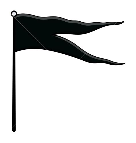Black Flag Vector Illustration