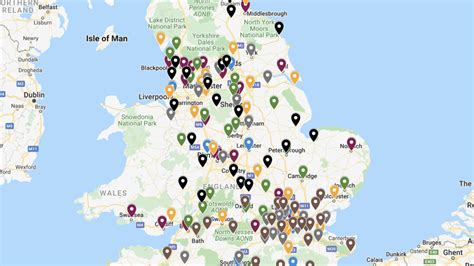 Groundhopper Guides Map Of The 2023 24 English Football Clubs