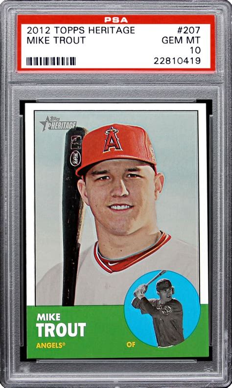 Auction Prices Realized Baseball Cards 2012 Topps Heritage Mike Trout