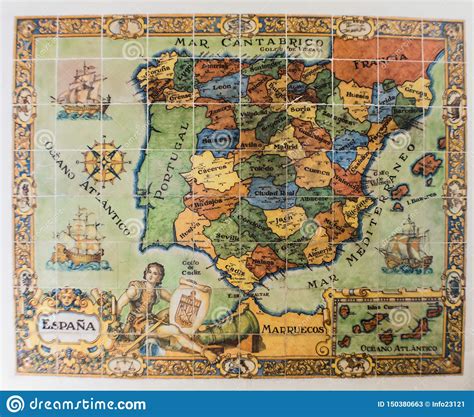 Mappa interattiva della penisola iberica, spagna e portogallo spagna, splendido paese, a scoprire nel 1500 fotografie. Vecchia Mappa Della Spagna E Del Portogallo Immagine Stock ...