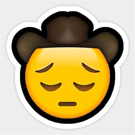 Sad Cowboy Emoji July 2017 Also Saw The Sad Cowboy Emoji Musicforruby