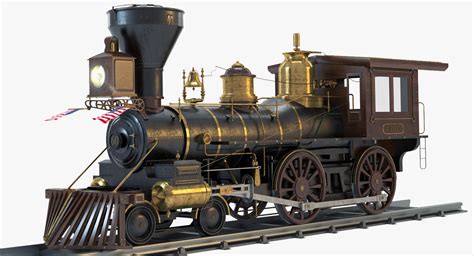 3d Model Jupiter Steam Locomotive Engines Steam Locomotive