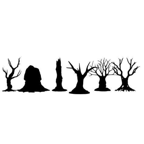 Creepy Forest Silhouette