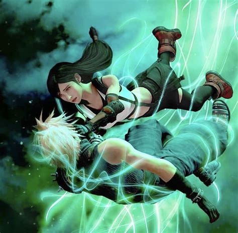 Cloud And Tifa In The Lifestream🌌 By Tifasgirlfriend In 2020 Cloud