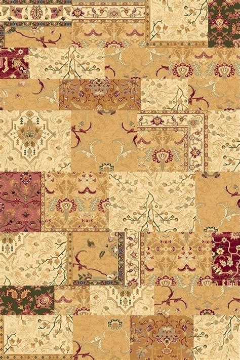 The rug looks different at every angle. Teppich Design Patchwork, 250x350 cm, Wolle, bunt, gelb ...