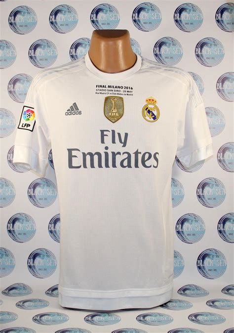 Real Madrid Home Football Shirt 2015 2016 Sponsored By Emirates