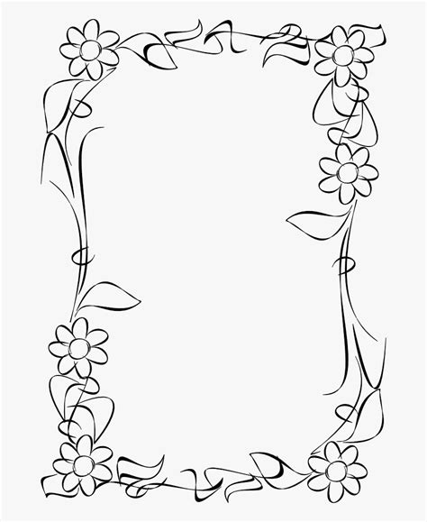 Margenes De Flores Para Colorear Set Of Doodle Floral Elements For