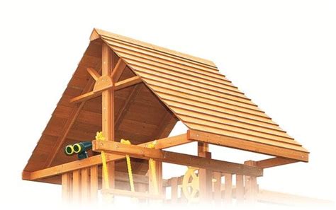 Shingles differ from r shakes in their look and in the process used to produce them. Cedar Roof for Dreamscape and Supremescape - Jungle Gyms ...