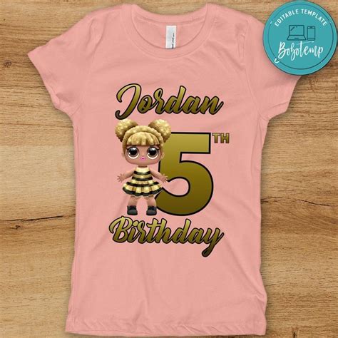 Nothing can be as joyous as spending time with you, let today be the best of all so far. Lol Surprise Queen Bee Birthday Shirts | Bobotemp