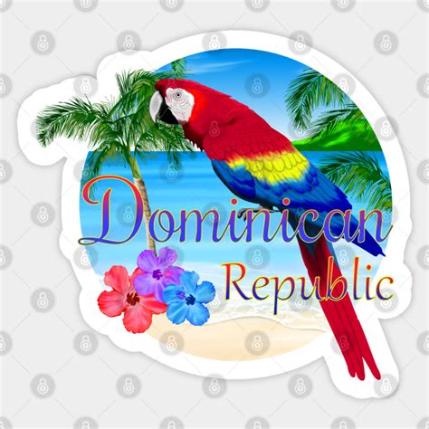 dominican republic tropical dominican republic sticker teepublic uk