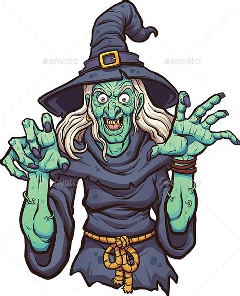 Cartoon Witch Cartoon Witch Cartoon Halloween Artwork