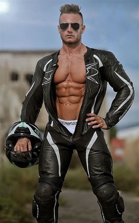 Leather Fashion Leather Men Fashion Men Motorcycle Men Biker Men