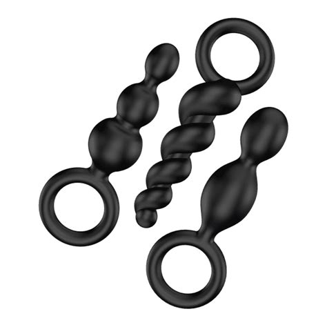 Satisfyer Booty Call Anal Plugs 3 Piece Set Butt Plug Anal Dildo 3 Different Structures